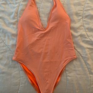 Aerie Orange One Piece Bathing Suit